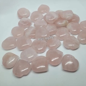 Best Quality <b>Rose</b> <b>Quartz</b> Gemstone 1 Inch Small <b>Heart</b> Natural Healing Reiki Stone Polished Puffy <b>Heart</b> Decorative Feng Shui Stone - Product Image 1