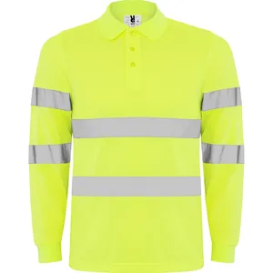 Maglietta Polo ad Alta Visibilità POLARIS L/S, Articolo Promozionale per Merchandising - Product Image 1