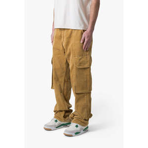 Pantalones cargo de pana ultra holgados-caqui - Product Image 1