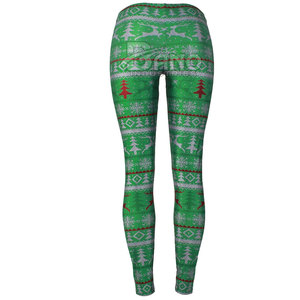 Leggings de Punto de Cintura Alta para Mujer, Transpirables, para Yoga y Ejercicio, con Logotipo Personalizado, Cintura Alta, Spandex/Poliéster de Alta Calidad - Product Image 3