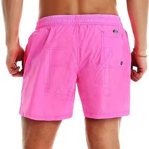 Pantalones cortos cortavientos para hombre estilo callejero con cierre de cordón para exteriores, ropa deportiva transpirable impermeable con patrón sólido para correr - Product Image 3