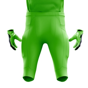 Uniforme de fútbol americano verde de alta calidad para hombres, pantalones de Jersey de equipo personalizados, aparejos transpirables, sarga, ropa deportiva personalizada - Product Image 4