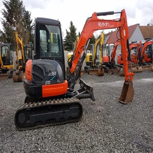 Mini-excavatrice sur chenilles Kubota KX161, moteur diesel, 5,6 tonnes, forte puissance de creusement, excavatrice compacte avec cabine fermée, à vendre - Product Image 1