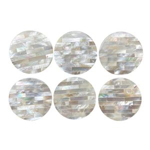 Sous-verre de luxe fait main en nacre incrustée, style européen, durable, logo personnalisé, couleur naturelle pour la maison et les restaurants - Product Image 4