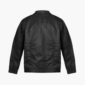 Veste utilitaire en toile d'hiver décontractée, coupe ajustée, col rabattu, grande taille, coupe-vent, fermeture à boutons en corne, streetwear pour adultes - Product Image 2