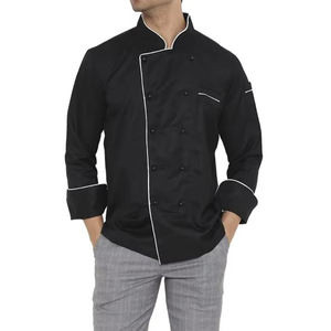 ชุดยูนิฟอร์มสำหรับร้านอาหารโรงแรมสีพื้นชุดเสื้อโค้ทสำหรับเชฟ - Product Image 4