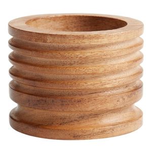 Soporte de anillo de servilleta de madera marrón claro Cajas de pañuelos de estilo de anillo para comedor Cocina Fiesta Bodas Áreas de diseño de mesa al aire libre - Product Image 5