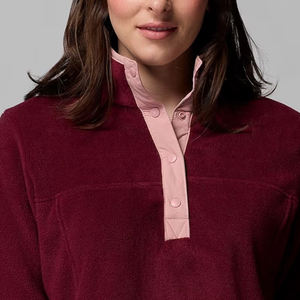 Sweat-shirt tendance pour femmes pour les acheteurs en gros Vêtements décontractés à prix avantageux Logo personnalisé Manches longues Col boutonné Style streetwear - Product Image 2