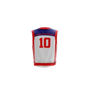 Ensemble de vêtements de basket-ball de qualité supérieure au design personnalisé Vêtements de sport sans manches Impression par transfert thermique Polyester/coton antibactérien - Product Image 6