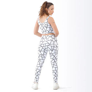 ชุดบราและกางเกงเลกกี้สำหรับผู้หญิงชุดฟิตเนสยิมฟิตเนสแขนสั้นสั่งทำได้ - Product Image 2