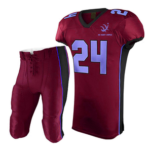 Unisex American Football Uniforms New Design Heat-Transfer Printed Breathable 100% Polyester Sports <b>Gear</b> Team Wear Stylish Sets - Product Image 6