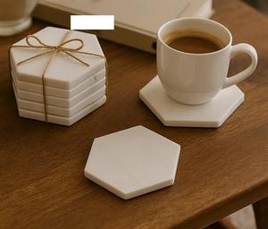 Dessous de verre en marbre naturel 100% de qualité parfaite personnalisable Table élégante décorative avec des formes personnalisées, taille et couleur - Product Image 1