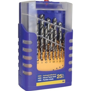Wood Spiral <b>Drill</b> <b>Bit</b> Set 25-Piece HSS FISCH-TOOLS 1-13 mm 0.5 mm Increments - Product Image 3