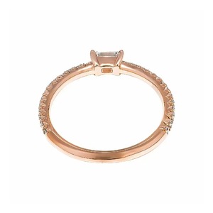 Accesorios de moda Esmeralda apilable Natural Cvd L anillo de diamantes para niñas fiesta boda joyería disponible al mejor precio - Product Image 1