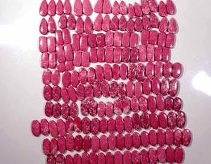 Paire de thulite naturelle dernière conception de pierre naturelle en gros Cabochon paire de pierres précieuses en vrac pour la fabrication de bijoux - Product Image 3