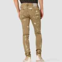 Nouveau pantalon en jean extensible pour hommes Pantalon en jean respirant confortable et élégant