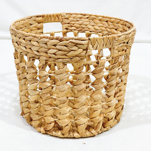 Artex Dong ชุดตะกร้าเก็บของผักตบชวาแบบเปิดโล่งพร้อมที่จับ (3ชิ้น) - Product Image 5