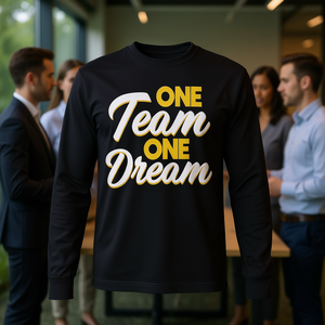 Camiseta de Manga Larga One Team One Dream para Trabajo en Equipo, Categoría de Productos Promocionales - Product Image 3