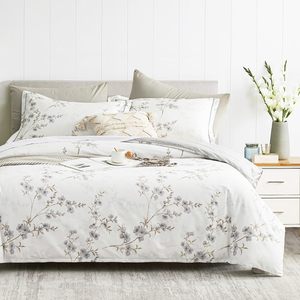 Luxury Lyocell Woven Modern Printed <b>Bedding</b> <b>Set</b> 3-Piece Premium Softness Eco-Friendly <b>Silk</b>-Like Fabric 200TC All-Season Elegant - Product Image 1