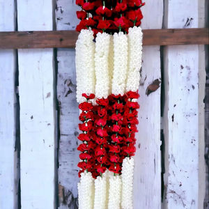 Artificial Designer Marigold Artificial Jasmine Rose Flower Garland for Wedding <b>Party</b> and <b>Festival</b> Seasons Hangings Flowers - Product Image 1