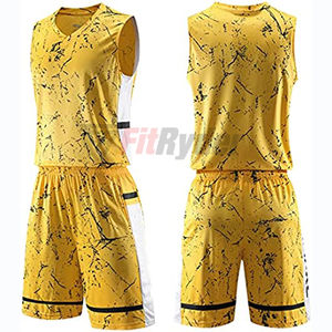 Uniforme de basket-ball deux pièces à la mode pour vêtements d'équipe personnalisés 2024 Maillot de basket-ball en tissu polyester imprimé par sublimation OEM - Product Image 6