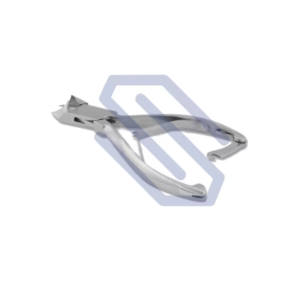 Cortador de belleza de acero inoxidable para uñas encarnadas de doble resorte de mandíbulas cóncavas de 4,5 \ "para instrumentos de pedicura y manicura - Product Image 1