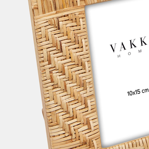 Cadre photo en rotin fabriqué au Vietnam matériau écologique utilisé pour la décoration de la maison cadres photo en gros - Product Image 2