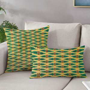 Coussin vintage bohème à imprimé kilim, accent de décoration ethnique rustique pour la maison, housse + insert - Product Image 3