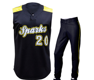 ชุดเล่นเบสบอลของผู้ชายชุดเล่นซอฟต์บอลออกแบบได้ตามต้องการ - Product Image 6