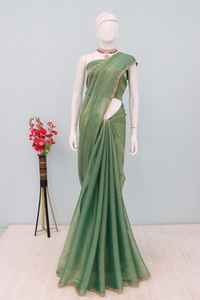 Premium Bollywood Designer Chiffon Sari À La Mode Fantaisie Moti Dentelle Bordure Saree pour Filles Mariage Partywear Saree De L'Indien - Product Image 3