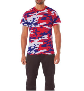 Camisetas de Hombre de Diseño Nuevo a Precio de Fábrica, 100% Algodón, Tela Suave de 180 Gramos, Estampado Sólido y Camuflaje - Product Image 2