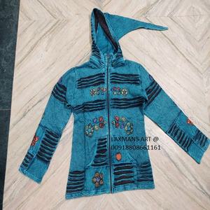 Chaquetas de invierno de algodón con sudaderas con capucha DE LA India con cremallera chaquetas de invierno de algodón teñido chaquetas nepalíes chaqueta Bohemia chaquetas Boho - Product Image 1