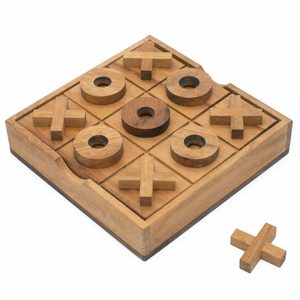 Tic Tac Toe artístico de madera para diversión y estilo minimalista y elegante Tic Tac Toe Set - Product Image 5