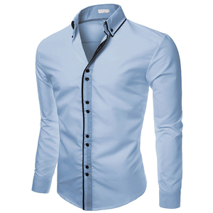 OEM Tarifa barata Nueva moda Hombres Camisa abotonada Super calidad Logotipo personalizado/Colores Top trending Camisa abotonada con peso ligero - Product Image 5