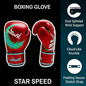 Guantes de Kick Boxing Personalizables de Alta Calidad, Material de Cuero, Secado Rápido, Transpirables, Cómodos, para Artes Marciales y Boxeo - Product Image 3