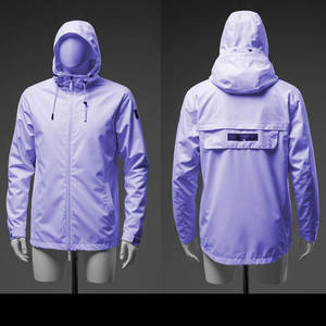 Veste coupe-vent imperméable à coquille souple tissée pour l'extérieur avec logo personnalisé pour hommes vente en gros - Product Image 6