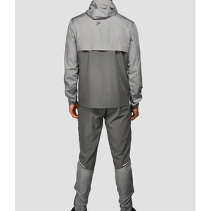 Chándal informal de 2 piezas con cremallera para hombre, chaqueta y pantalón de correr, pretina elástica, chándal cortavientos para hombre, venta al por mayor de OEM - Product Image 5