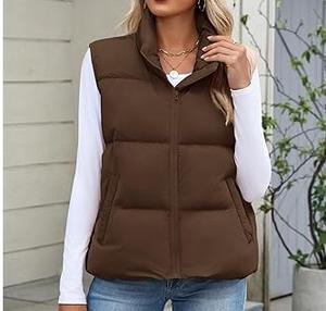 Venta al por mayor de alta calidad por encargo de moda ropa de invierno Puffer chaquetas chaleco sin mangas impermeable transpirable a prueba de viento frente - Product Image 3