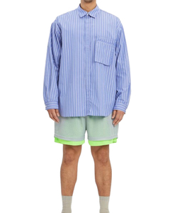 Vente en gros de shorts de sport 2025 légers pour hommes, maille personnalisée à sublimation, style unique, teint uni 100% coton - Product Image 5