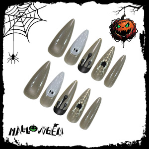Appuyez sur les <span class=keywords><strong>ongles</strong></span> Gothique Halloween Noir Rouge <span class=keywords><strong>Sorcière</strong></span> Design Long Stiletto <span class=keywords><strong>Ongles</strong></span> Artificiels - Product Image 3
