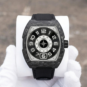Reloj Mecánico Automático Miyota 9015 con Indicador de Hora Saltante, Caja de Carbono Forjado, Cristal de Zafiro, Reloj de Pulsera Deportivo de Lujo para Hombre - Product Image 1