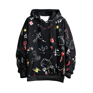 Sweat à capuche élégant surdimensionné 100% coton pour hommes fermeture éclair intégrale avec logo brodé technique de lavage polaire pour l'hiver - Product Image 1