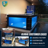 Bassin d'élevage de poissons en fibre de verre FRP robuste pour aquaculture, réservoirs extérieurs pour fermes piscicoles, pour l'élevage commercial de koïs
