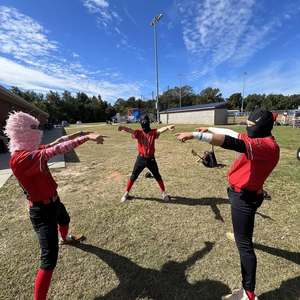 Conjunto de Jersey de béisbol personalizado para hombre 2025, camisa roja en blanco con estampado de rayas por sublimación y pantalones negros, uniforme de Softbol - Product Image 4