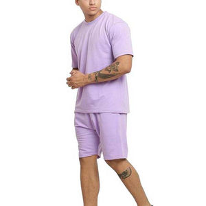 Venta al por mayor personalizado nuevo verano hombres conjunto traje de manga corta Camiseta y pantalones cortos de dos piezas conjunto doble hombres conjunto corto transpirable 2026 - Product Image 1