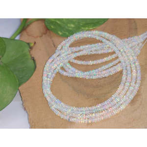 Bijoux artisanaux éthiopiens en opale de feu Welo, perles rondes lisses, perles naturelles en vrac, cadeau - Product Image 5