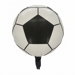 Ballon en aluminium de 45 cm/18 pouces en forme de ballon de football pour décorations de fête, Noël, Nouvel An, mariage, Espagne - Product Image 1