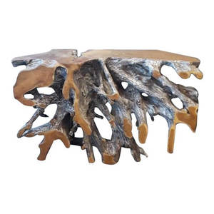 TABLE CONSOLE RACINE DE TECK POUR SALON-DÉCORATION MEUBLES EN BOIS-FABRICANT DE MEUBLES JEPARA INDONÉSIE 25 - Product Image 3