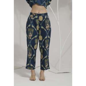 Conjunto Kurta para Mujer Navy Love Birds - Product Image 1