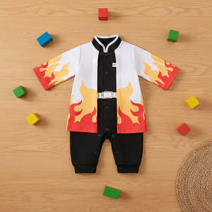 Combinaison pour bébé Demon Slayer Kyojuro, costume d'anime mignon pour les tout-petits - Product Image 3